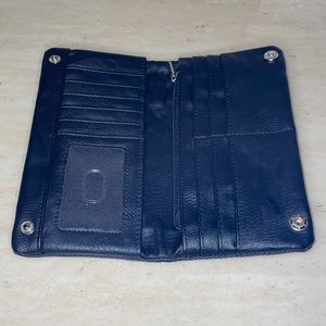 Dante Women's RFID Blocking Wallet - Black Faux Leather